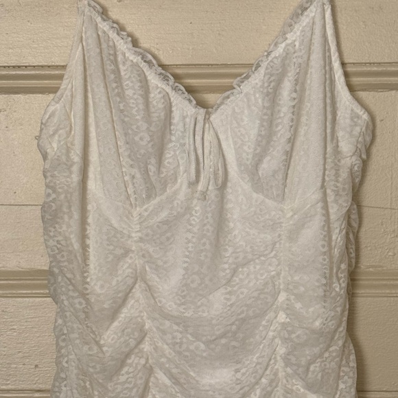 Divided Ruched Leopard Mini Dress - Picture 3 of 5